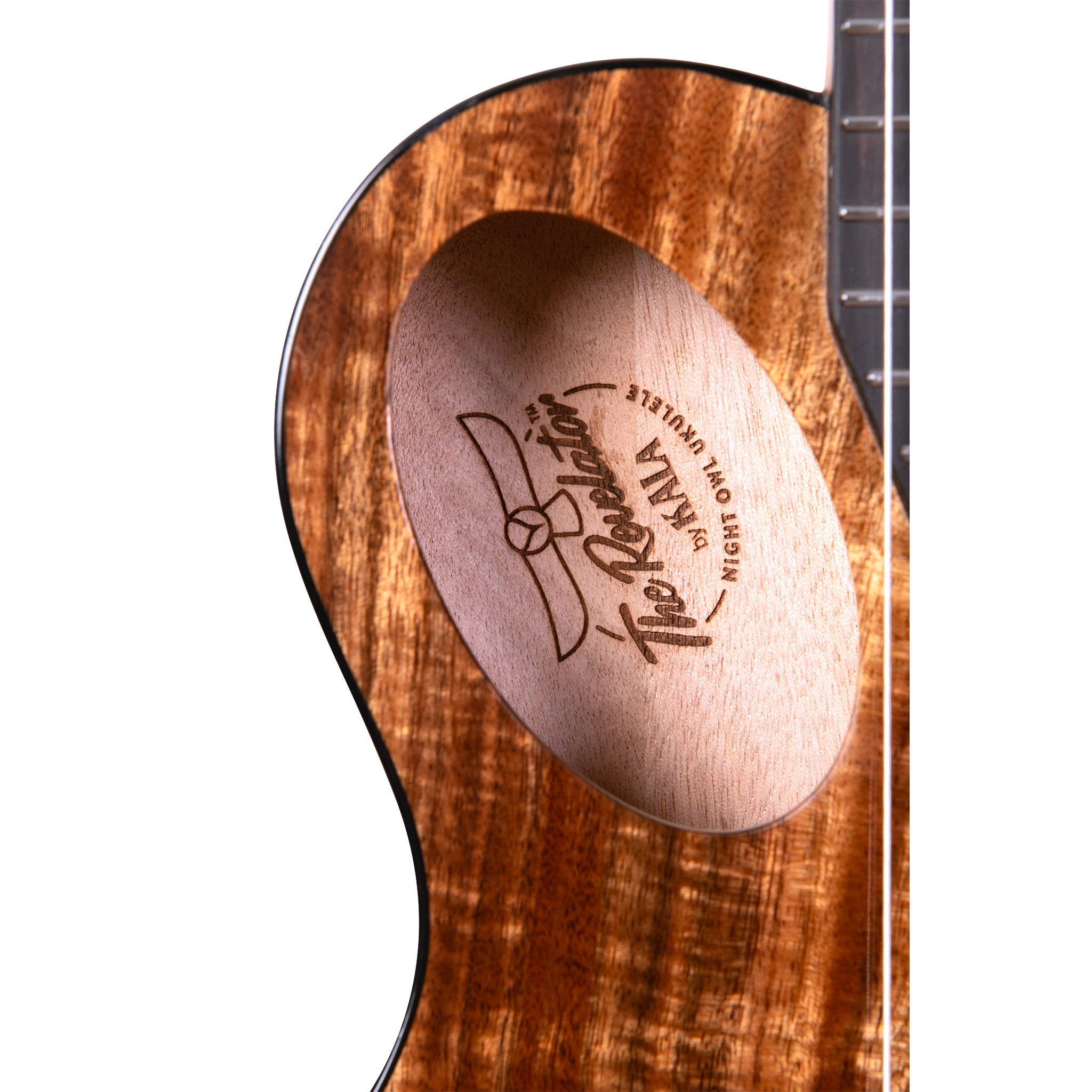 Night Owl Ukulele soundhole detail