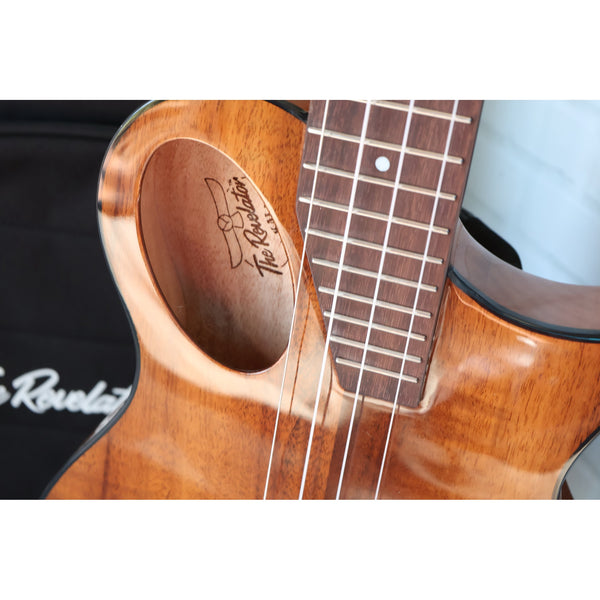 Kala Revelator Night Owl Acacia Tenor Ukulele w/ Bag