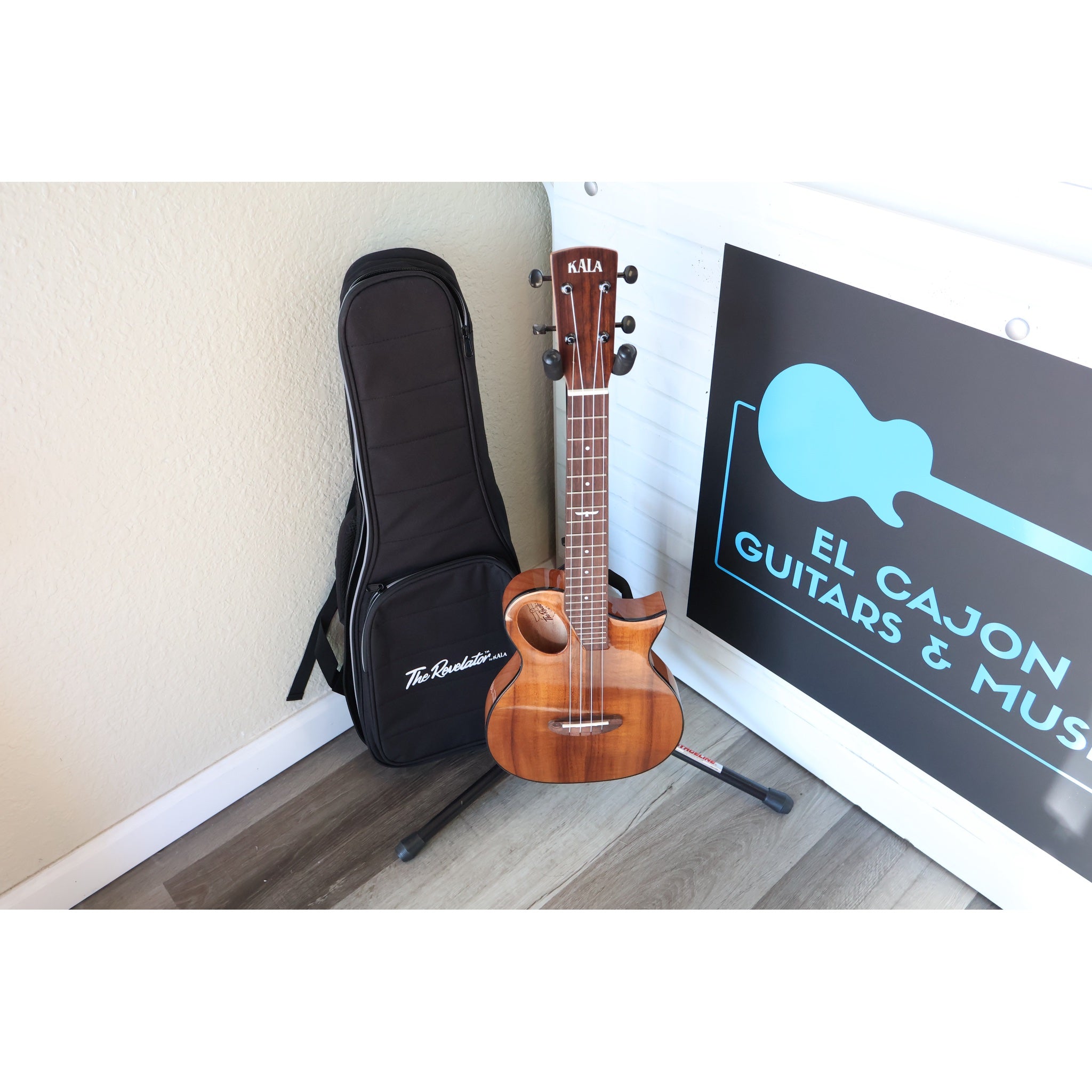 Kala Revelator Night Owl Acacia Tenor Ukulele w/ Bag