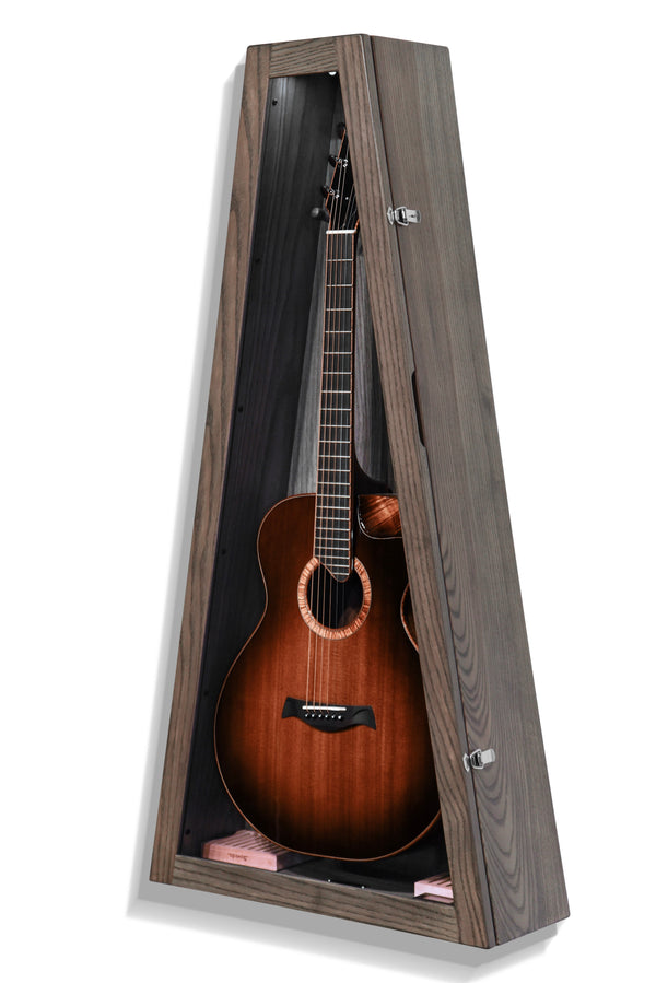 ClimaCase Triangle Humidor - Northern White Ash with Antique Slate Stain