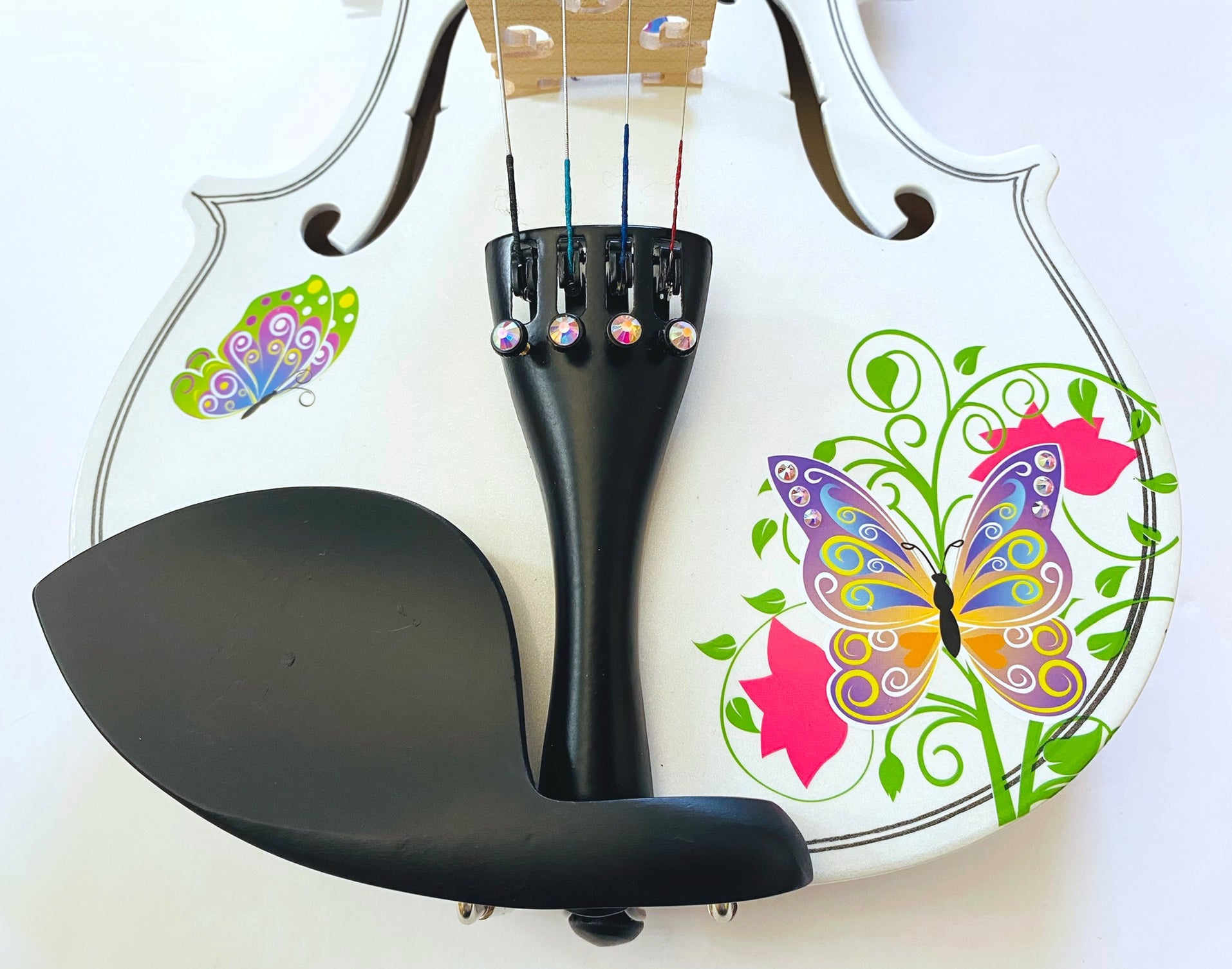 Butterfly 1/4 White Violin Outfit SUPER SAVINGS