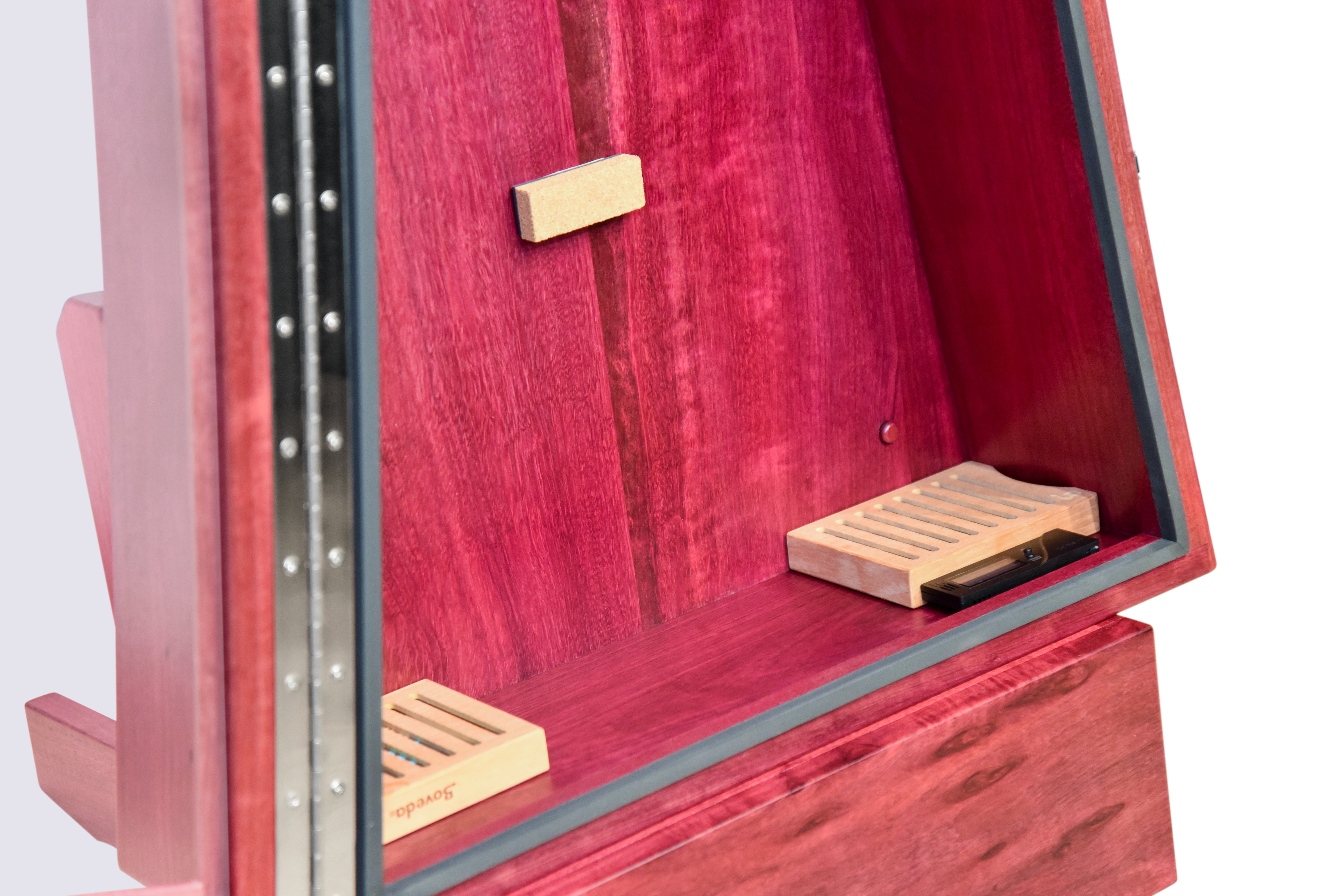 ClimaStand Triangle Humidor with Base - Purplehart