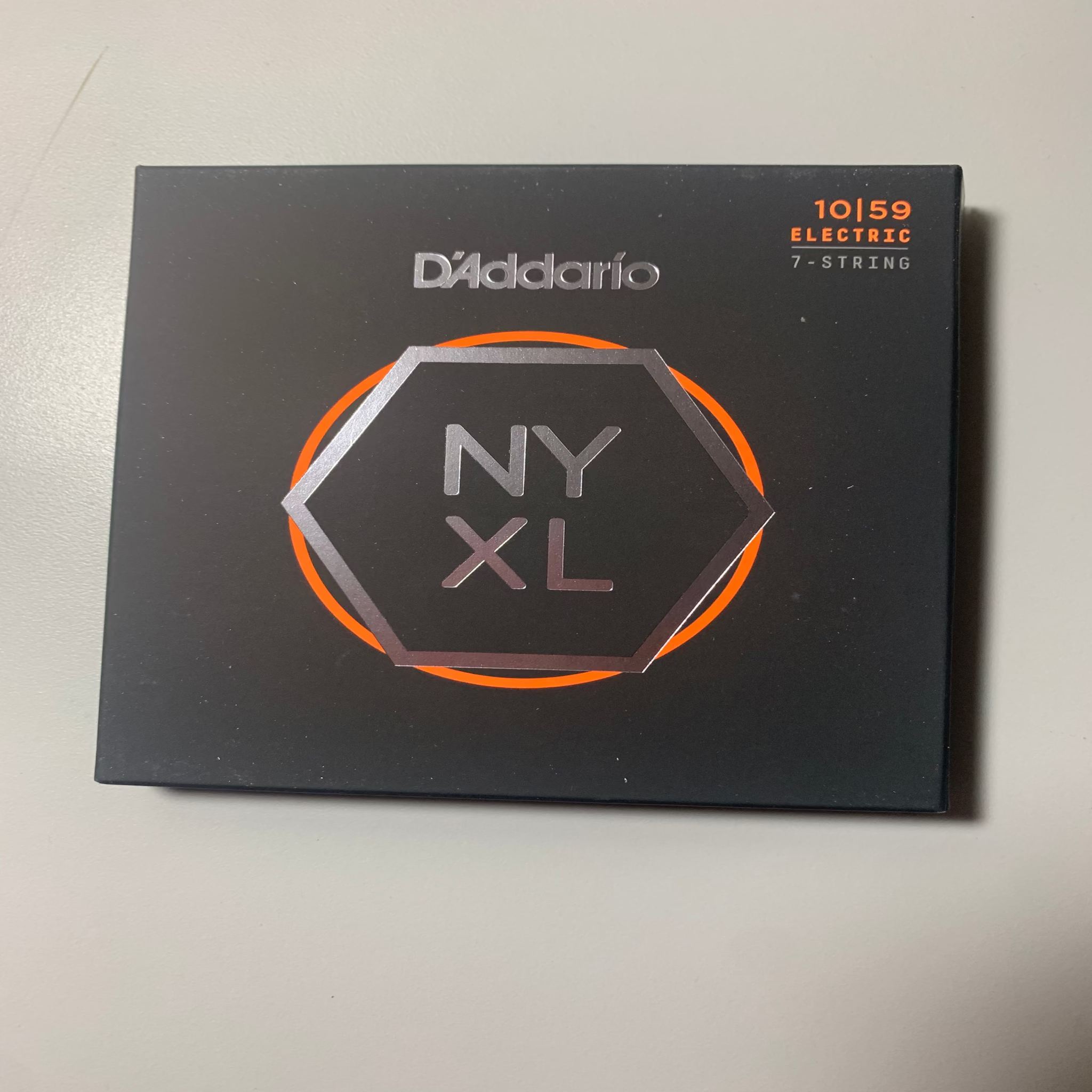 D'Addario NYXL1059 Nickel Wound Electric Guitar Strings 7-String Regular (10-59)