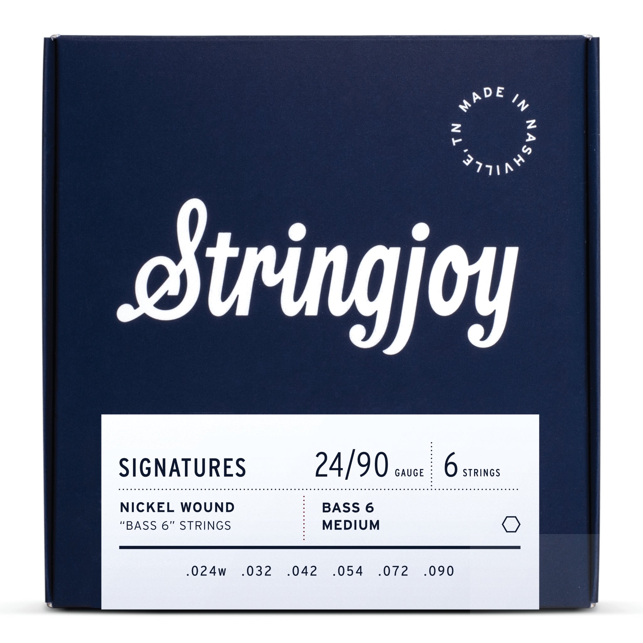 Stringjoy Signatures | Bass VI Balanced Medium Gauge (24-90) Nickel Wound Guitar Strings