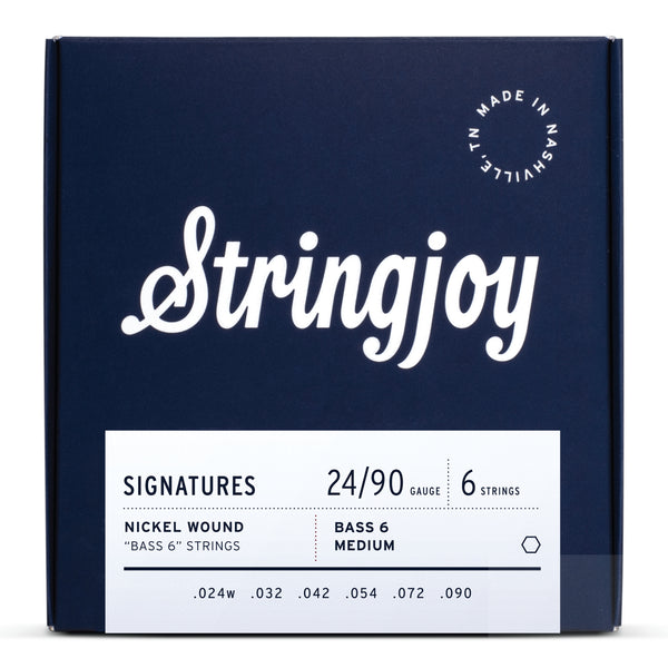 Stringjoy Signatures | Bass VI Balanced Medium Gauge (24-90) Nickel Wound Guitar Strings
