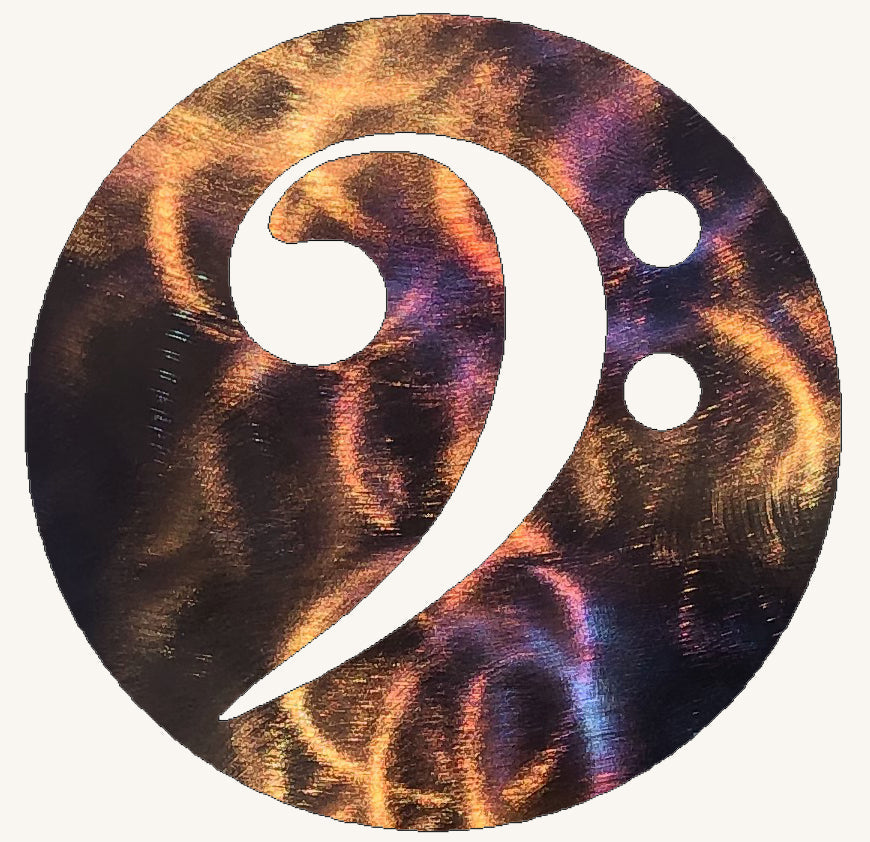 Bass Clef Metal Art