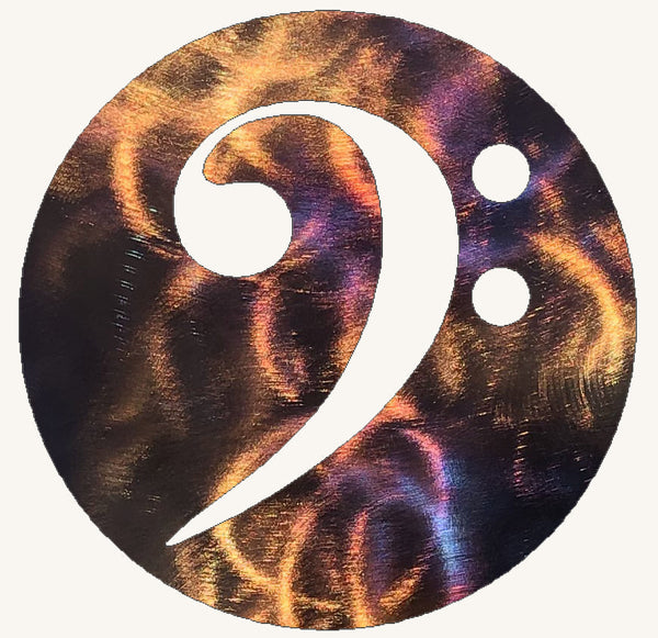 Bass Clef Metal Art