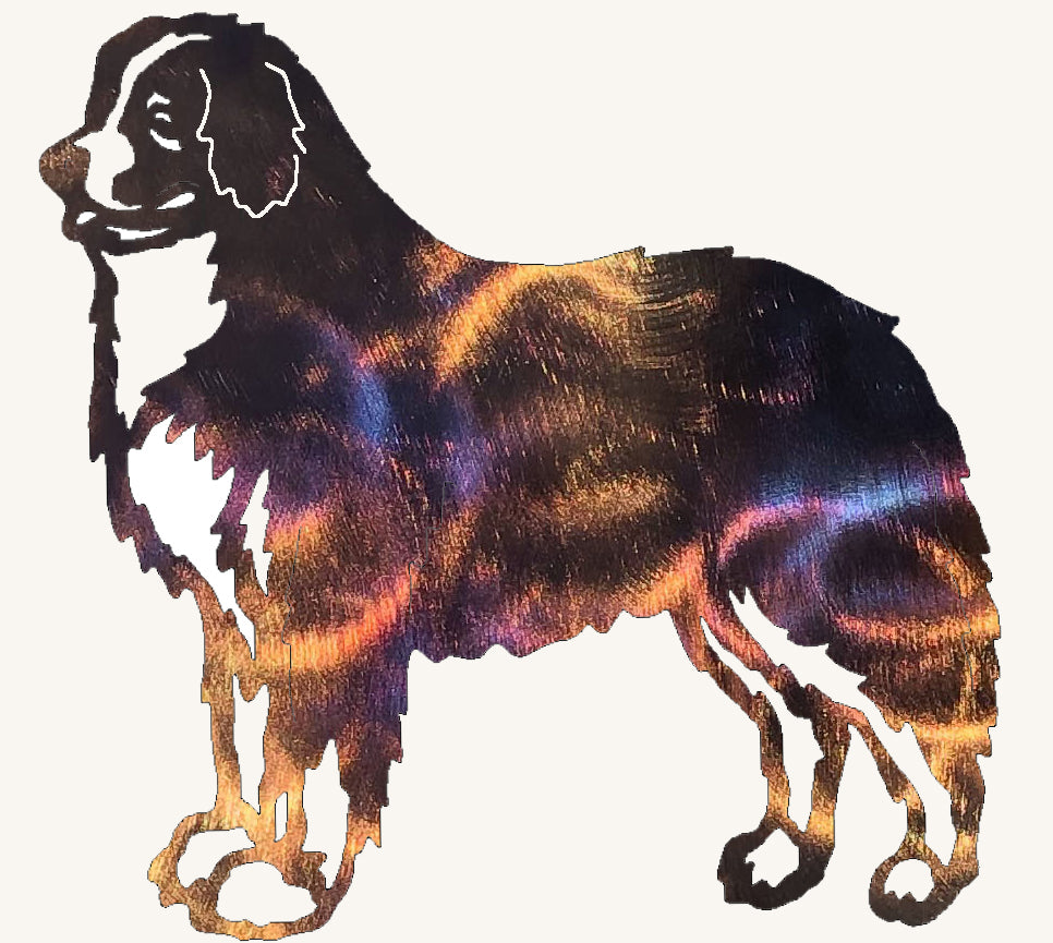 Bernese Mountain Dog Body Metal Art