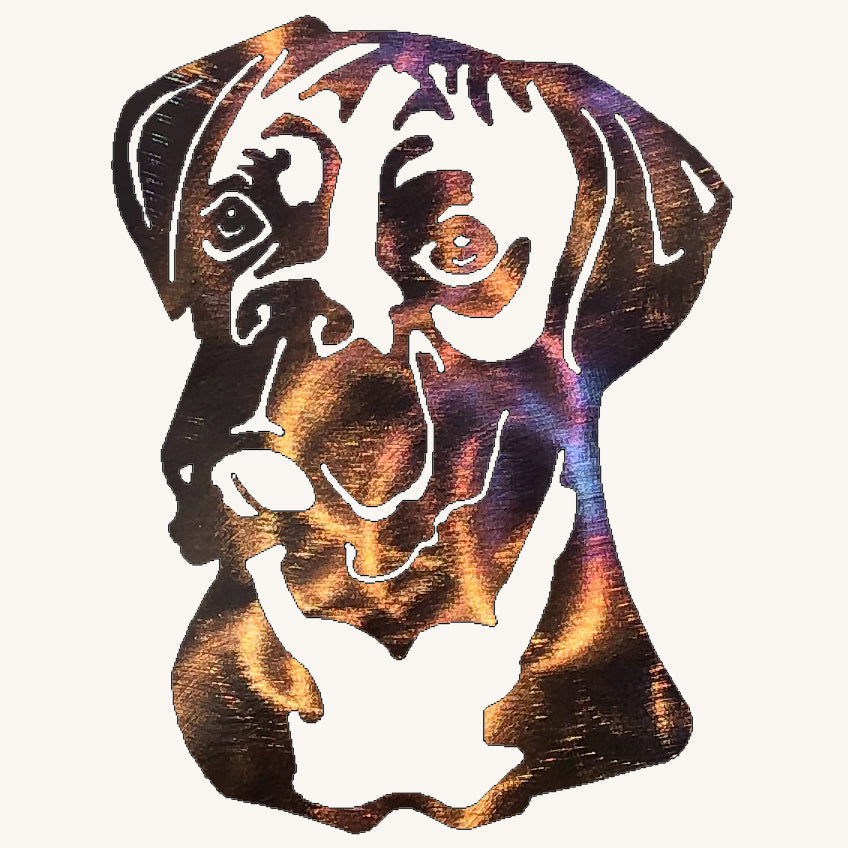 Boxer Metal Art
