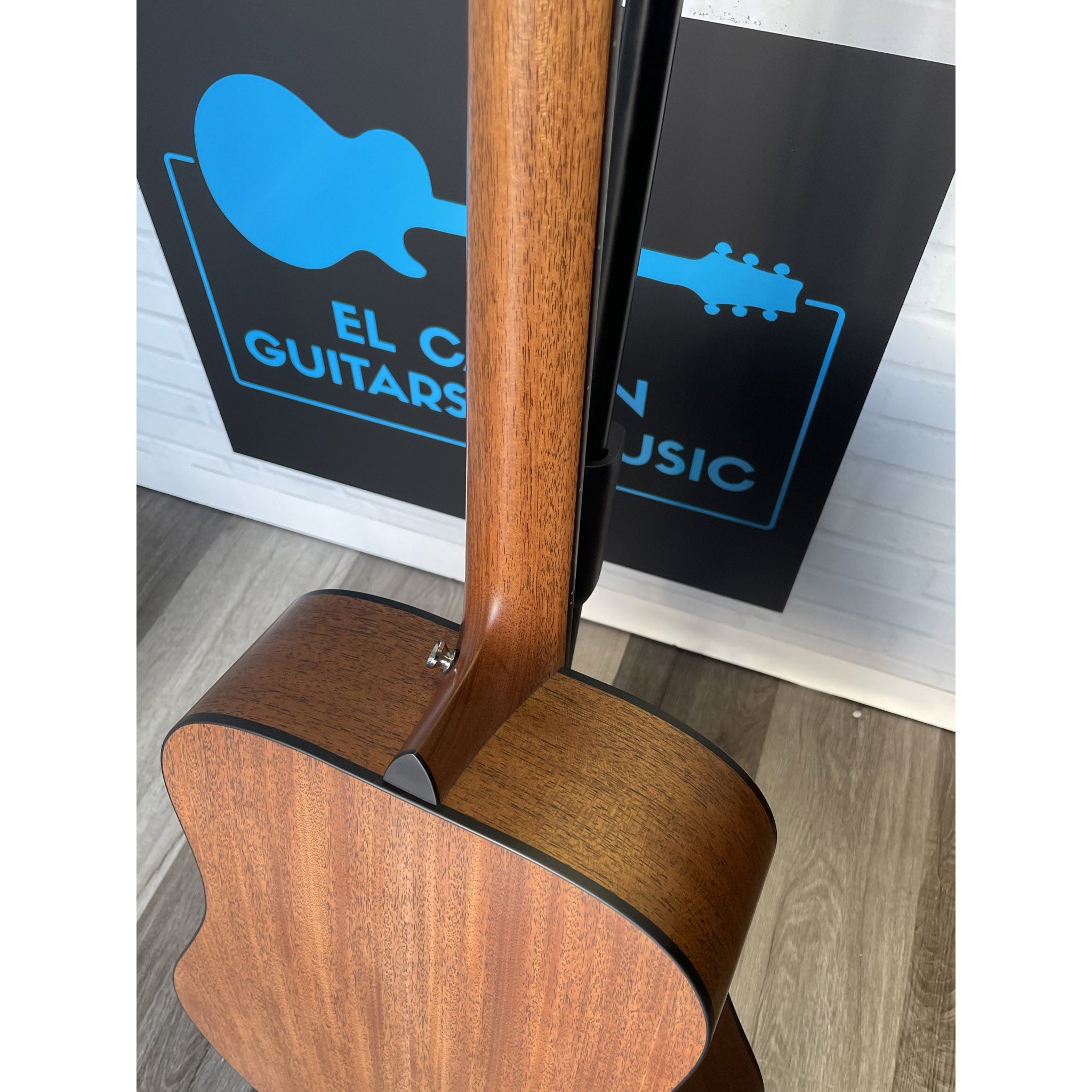 NAMM 2026 Show Piece Breedlove Roots Dreadnought SMe Edgeburst at El Cajon Guitars & Music, ecgmusic.com back of  neck to body Made In Bend, Oregon USA