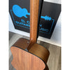 NAMM 2026 Show Piece Breedlove Roots Dreadnought SMe Edgeburst at El Cajon Guitars & Music, ecgmusic.com back of  neck to body Made In Bend, Oregon USA