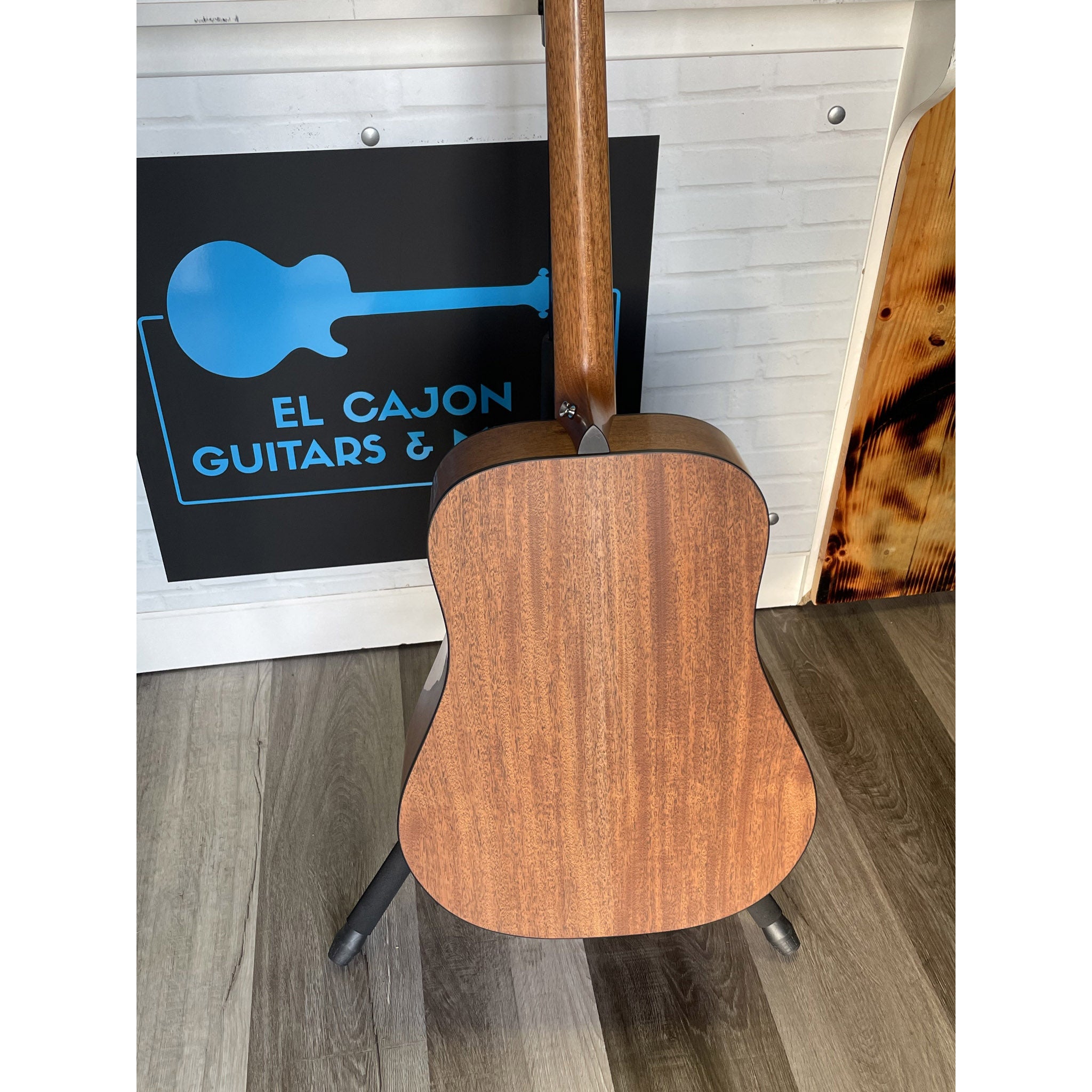 NAMM 2026 Show Piece Breedlove Roots Dreadnought SMe Edgeburst at El Cajon Guitars & Music, ecgmusic.com  Made In Bend, Oregon USA back