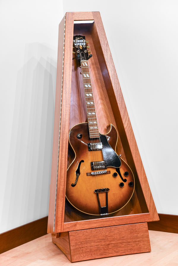 ClimaStand Triangle Humidor with Base - African Mahogany