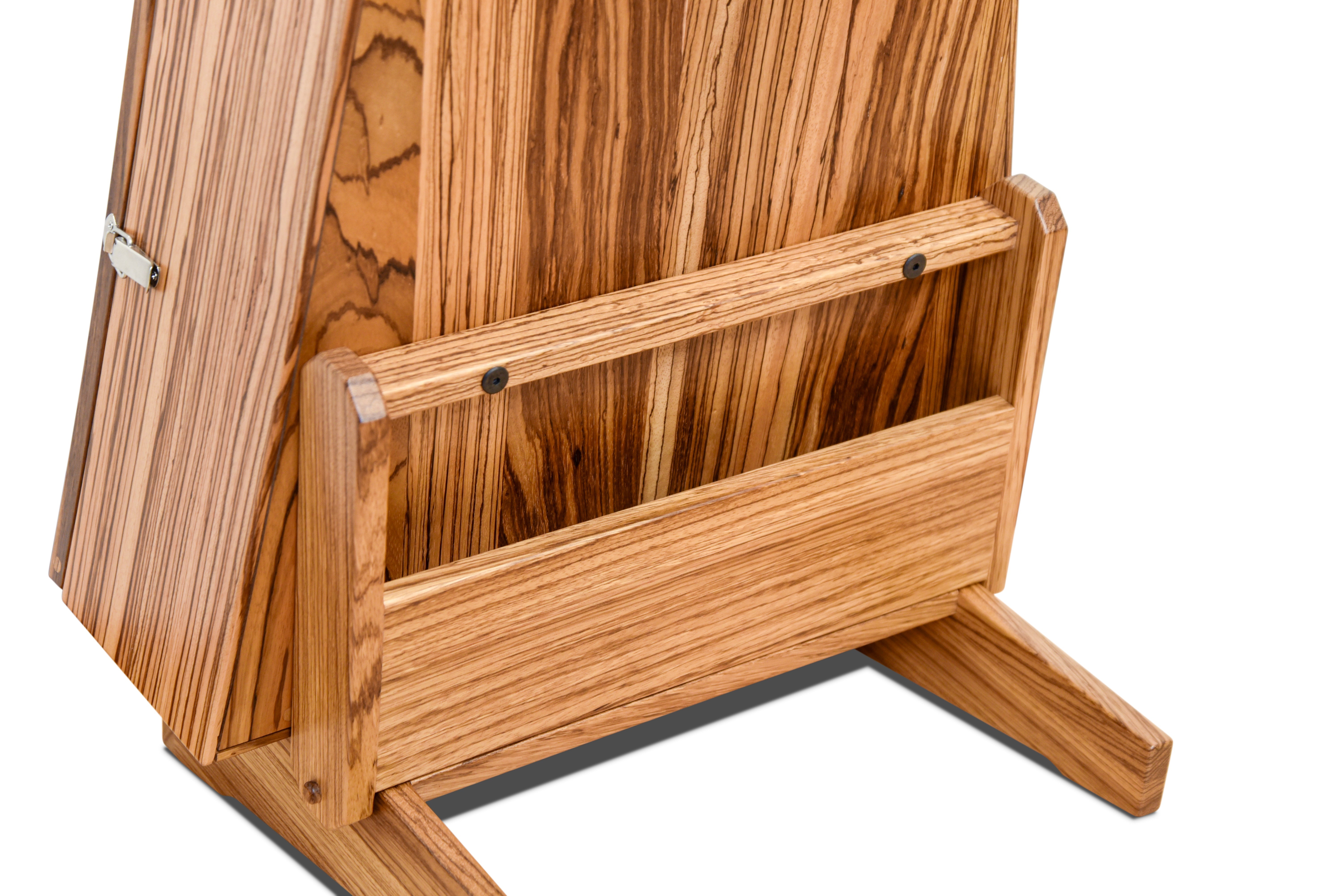 ClimaStand Triangle Humidor with Base - Zebrawood