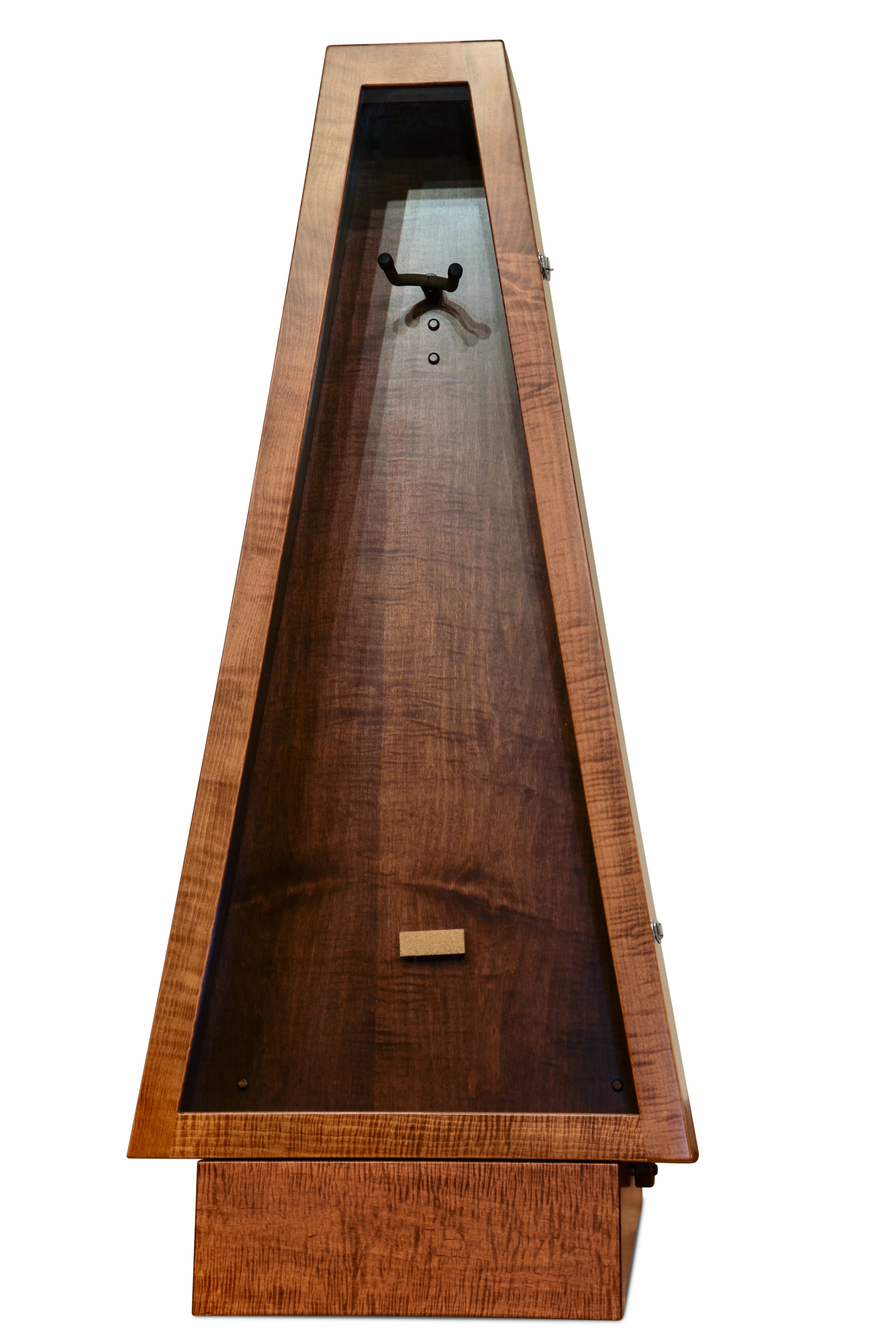 ClimaStand Triangle Humidor with Base - Flamed Maple with Boston Stain