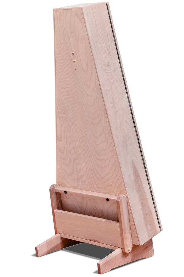 ClimaStand Triangle Humidor with Base - Birch with Campbell White Stain