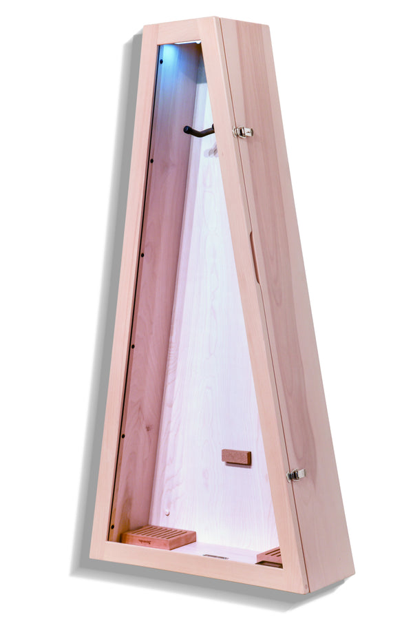 ClimaCase Triangle Humidor - Birch with Campbell White Stain