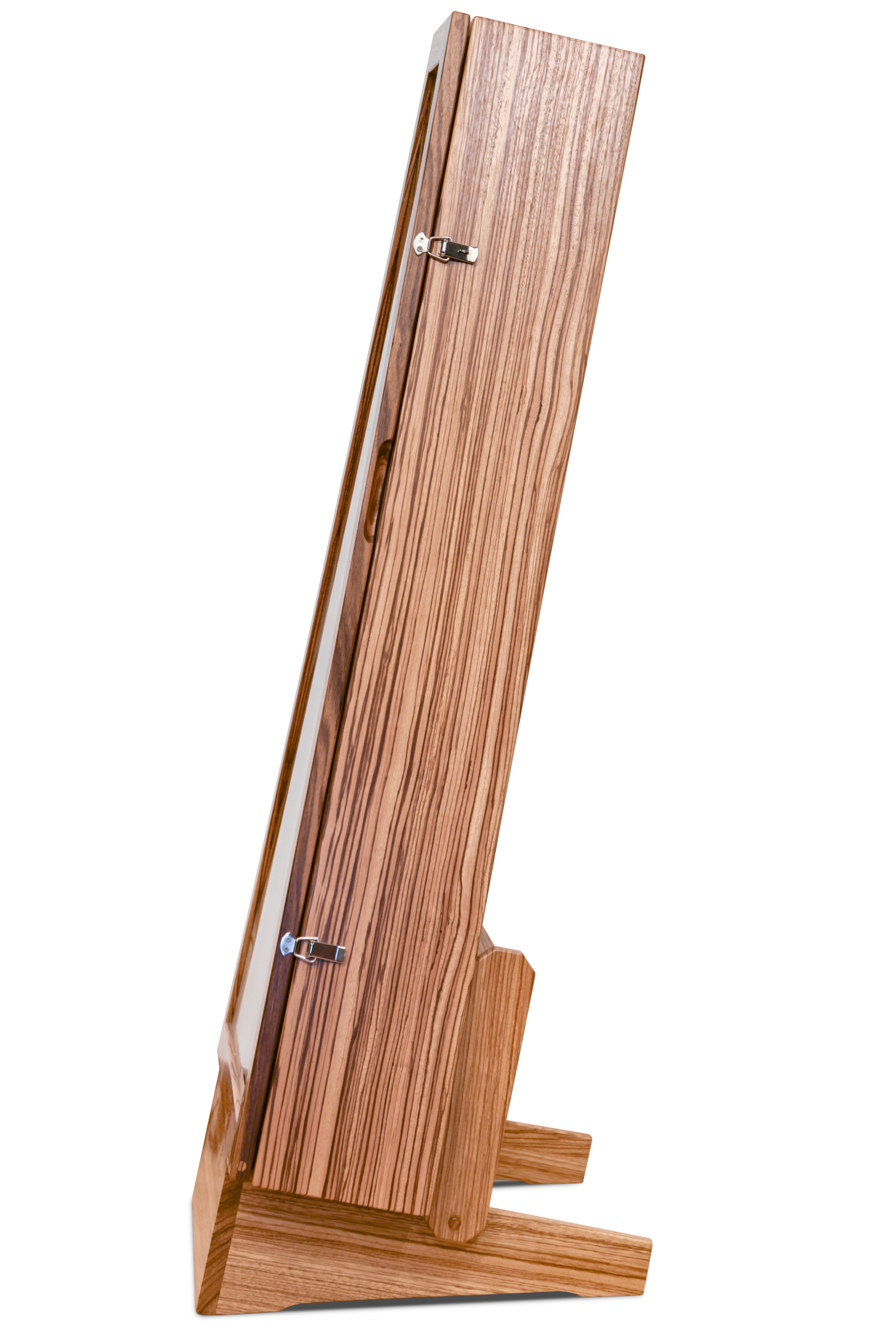 ClimaStand Triangle Humidor with Base - Zebrawood