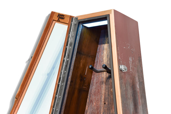 ClimaCase Triangle Humidor - Reclaimed Barnwood (Red)