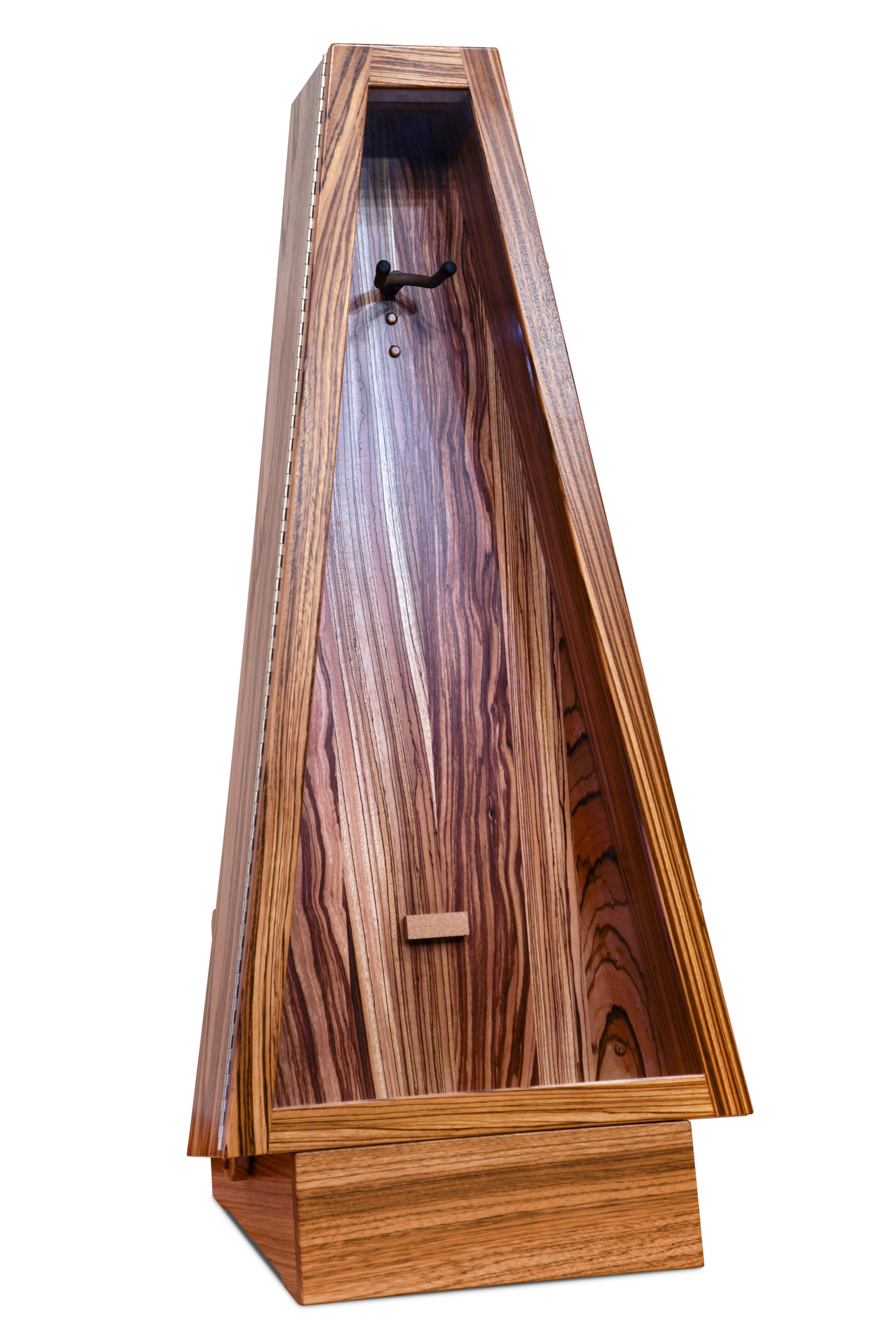 ClimaStand Triangle Humidor with Base - Zebrawood