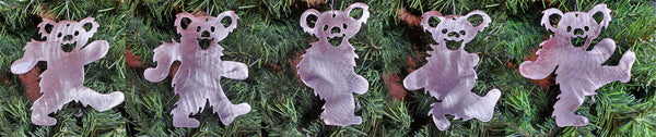 Grateful Dead Dancing Bear Christmas Ornaments
