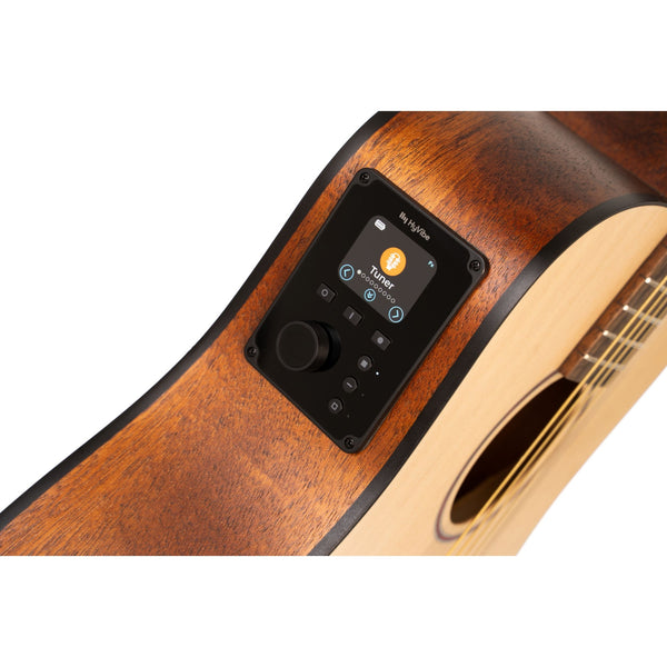CCort EARTHGO-OP Earth Series Go Hyvibe Acoustic Electric Guitar. Open Pore Natural