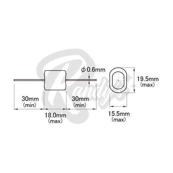 Vitamin Q Slim Paper-In-Oil Capacitor - Compare to Sprague® Black Beauty
