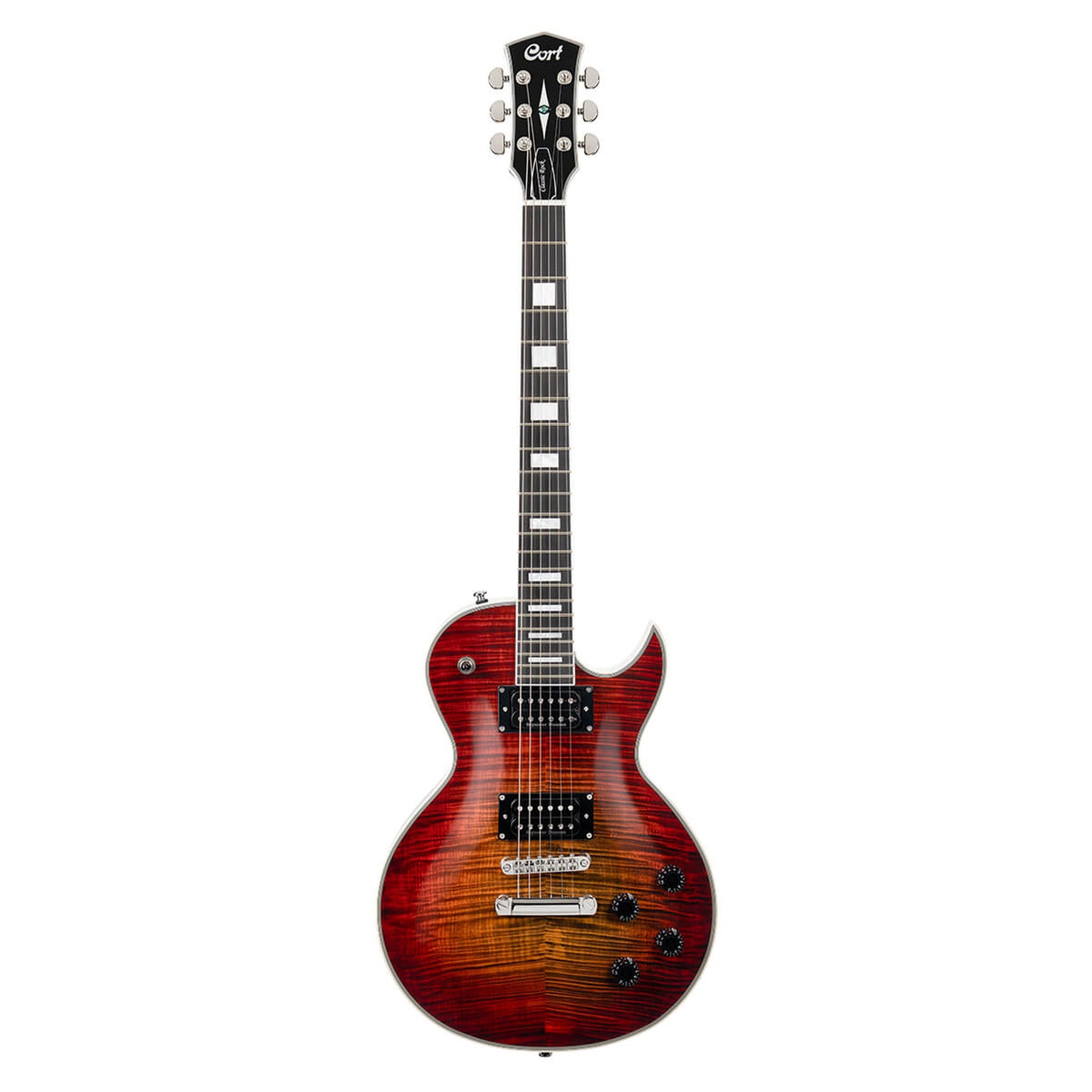 Cort CR300 Deluxe Classic Rock Electric Guitar in Flaming Burst, photo 1