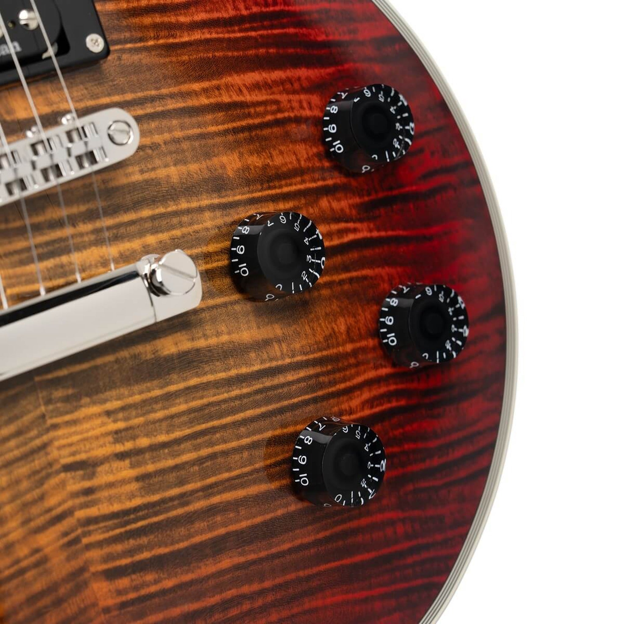 Cort CR300 Deluxe Classic Rock Electric Guitar in Flaming Burst, photo 6