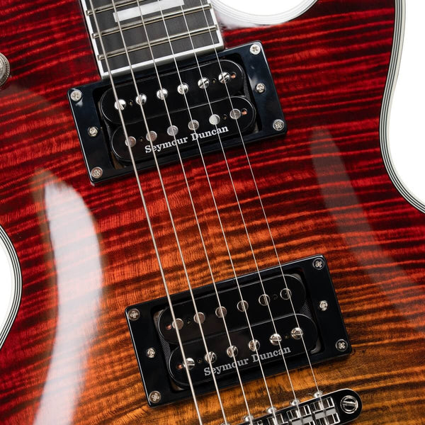 Cort CR300 Deluxe Classic Rock Electric Guitar in Flaming Burst, photo 12