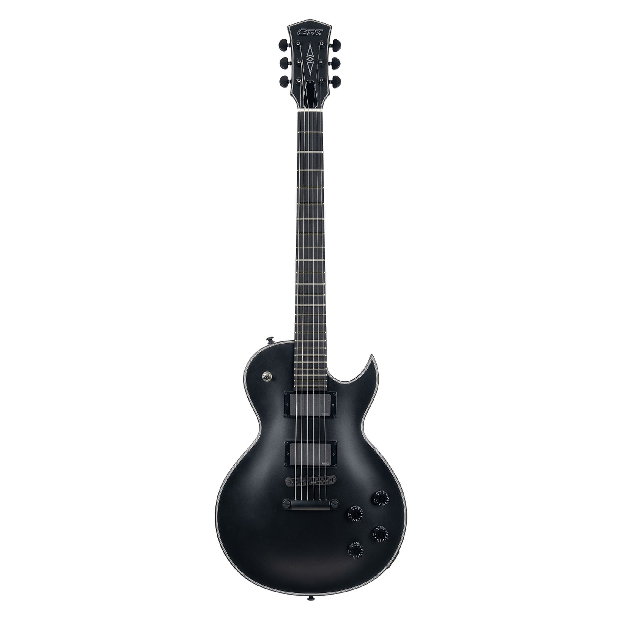 Cort CR300MT Classic Rock Electric Guitar with EMGs in Black Satin, photo 1