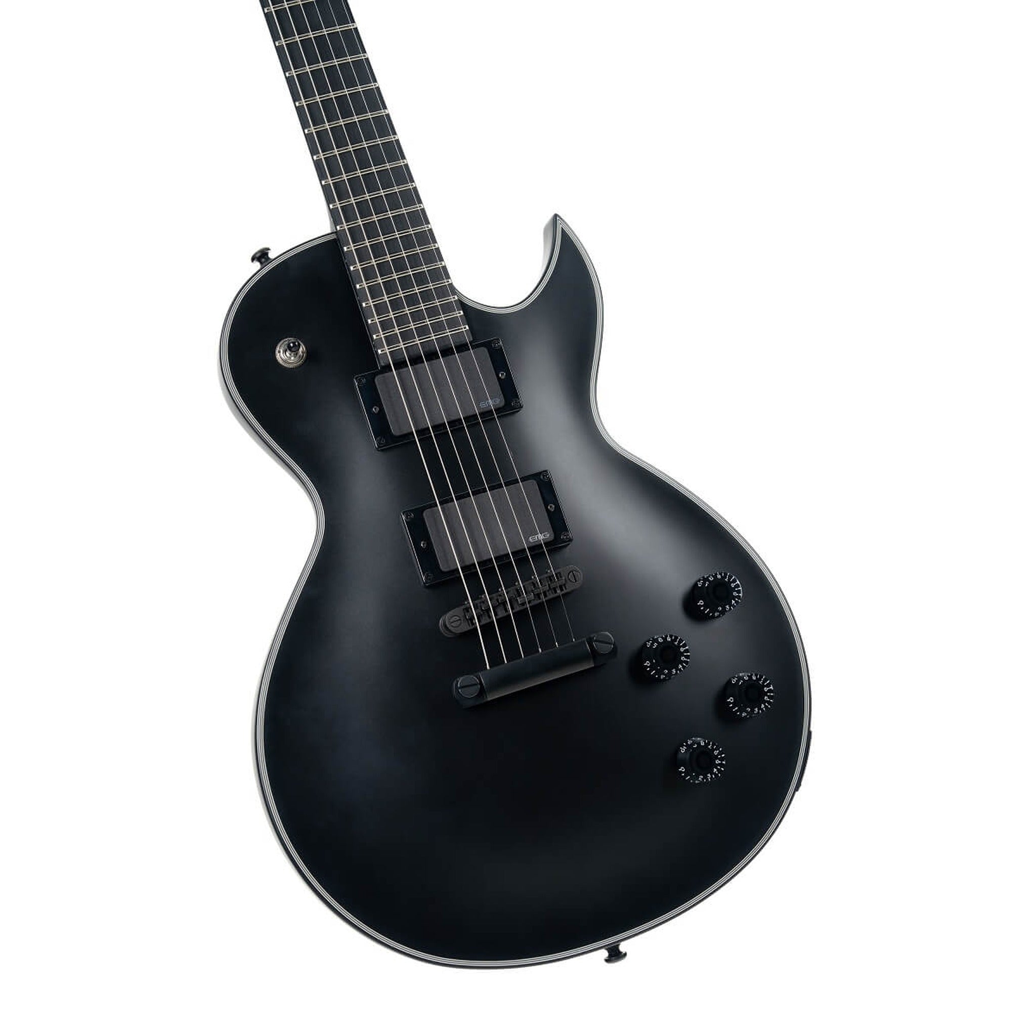 Cort CR300MT Classic Rock Electric Guitar with EMGs in Black Satin, photo 3