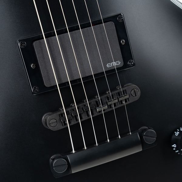 Cort CR300MT Classic Rock Electric Guitar with EMGs in Black Satin, photo 6