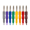 Hosa CSS-845 18-Inch 1/4" TRS Balanced Patch Cables 8-Pack