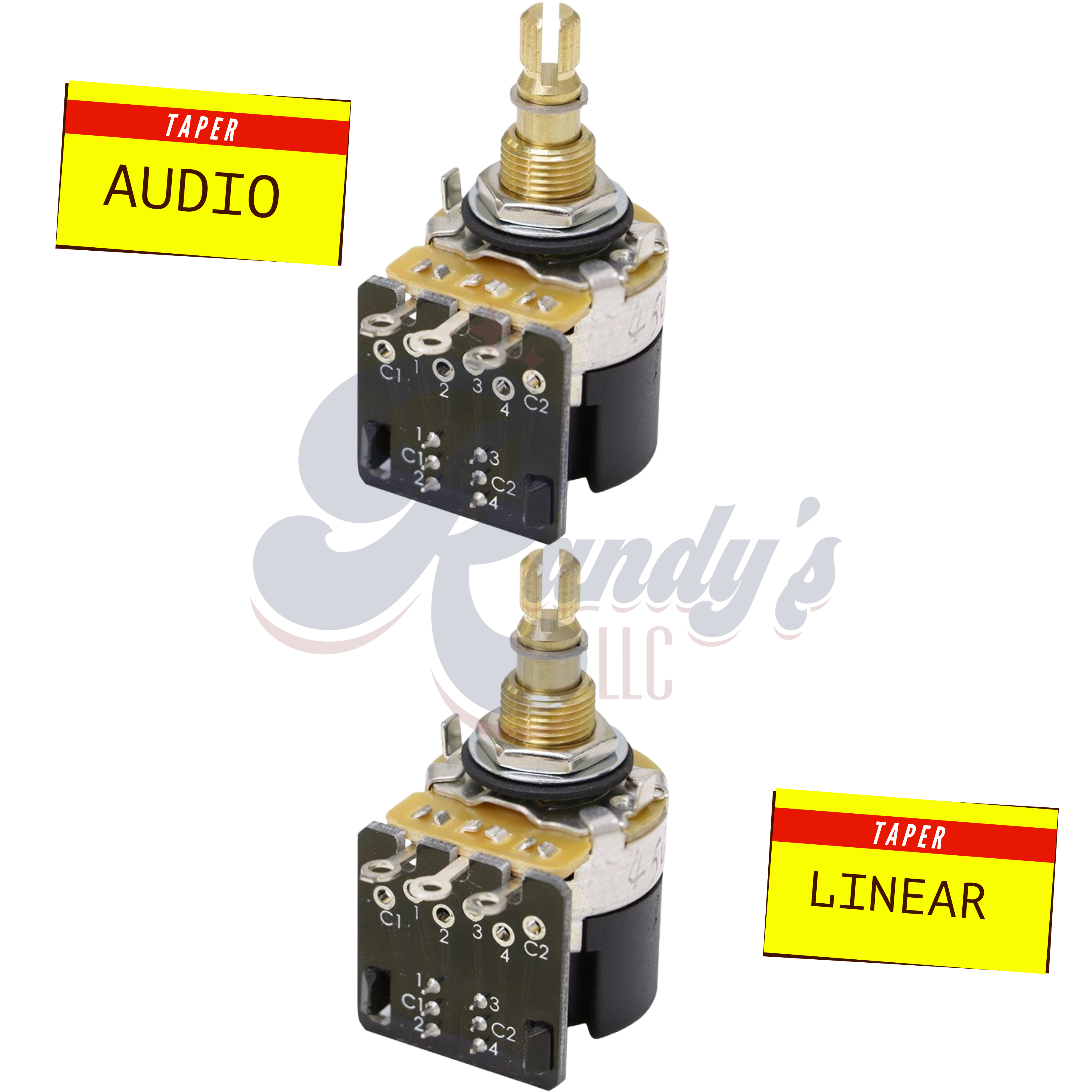CTS 250KΩ Push-Pull DPDT Potentiometer ⅜