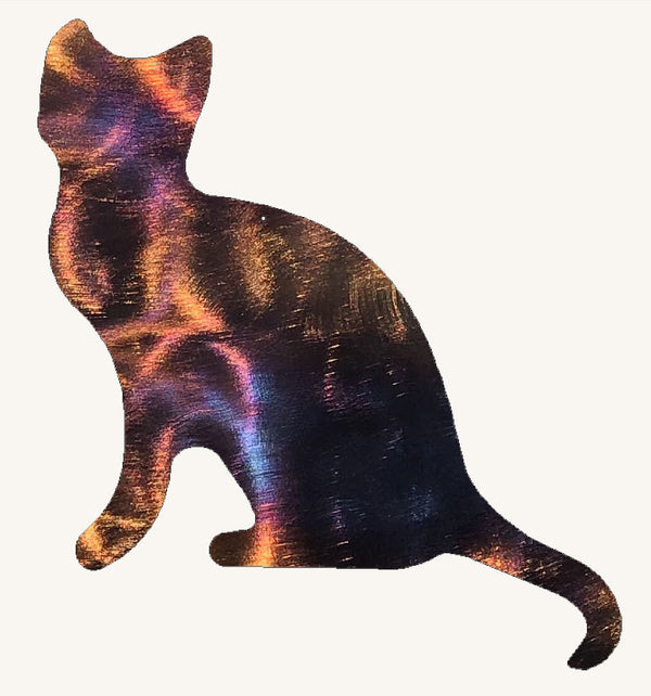 Cat  Metal Art Sculpture