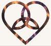 Celtic Heart with Triquetra Metal Art Sculpture