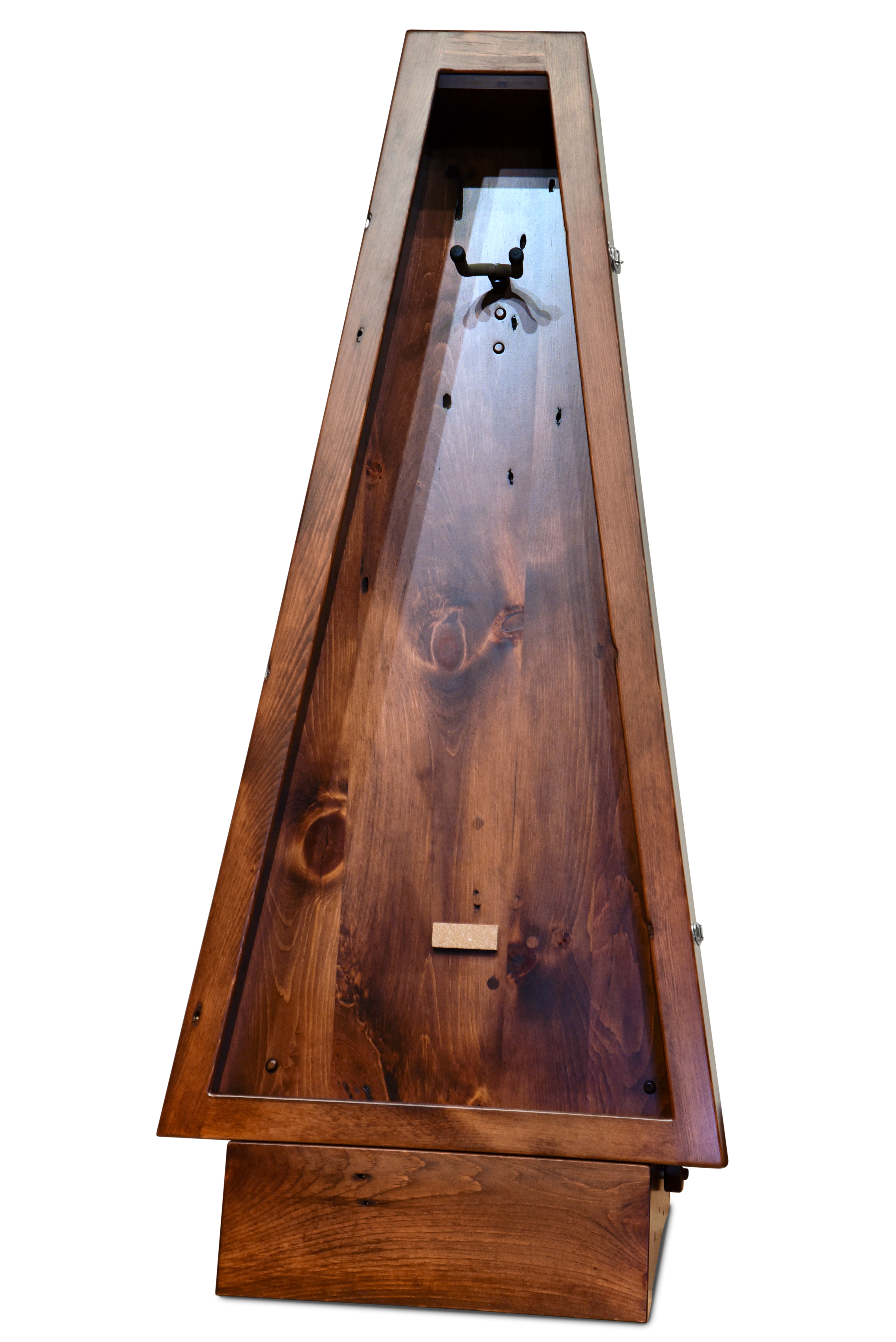 ClimaStand Triangle Humidor with Base - 300 Year Old Reclaimed Wood with Boston Stain