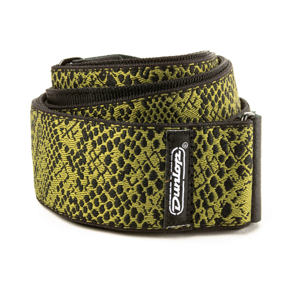 Dunlop Jacquard Guitar Strap - Serpentine Green Pattern