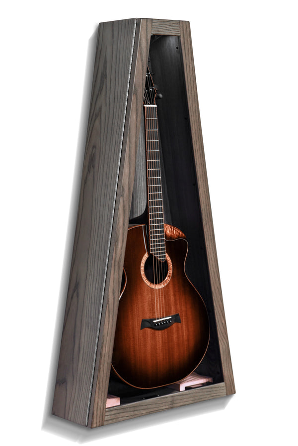 ClimaCase Triangle Humidor - Northern White Ash with Antique Slate Stain