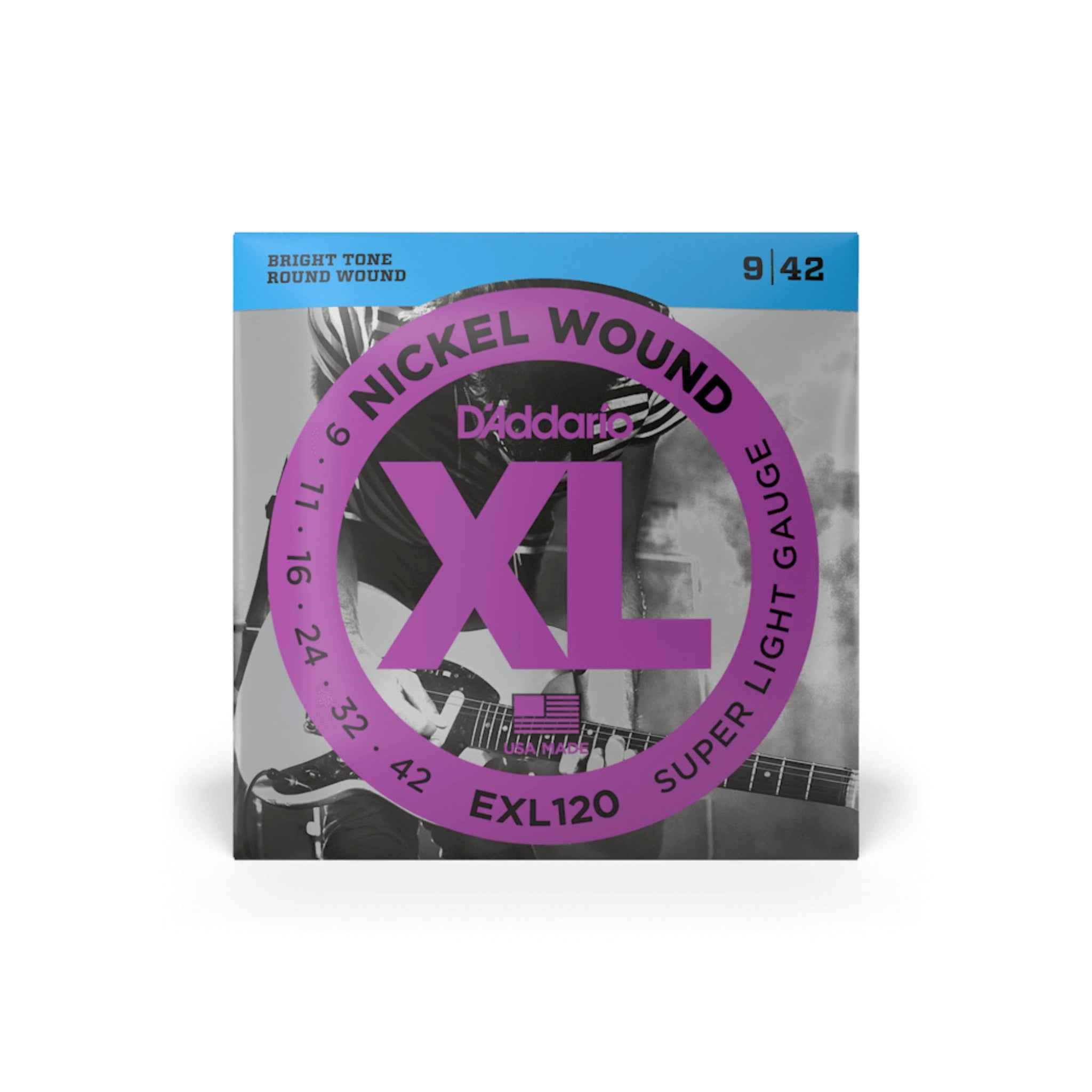 D'Addario Guitar Strings - XL Nickel Electric Guitar Strings - EXL120