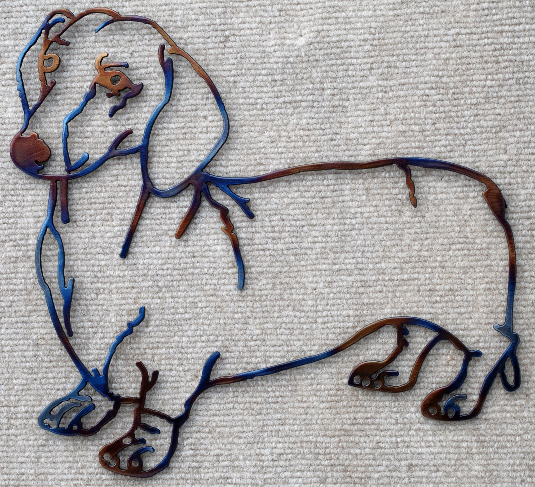 Dachshund Metal Art