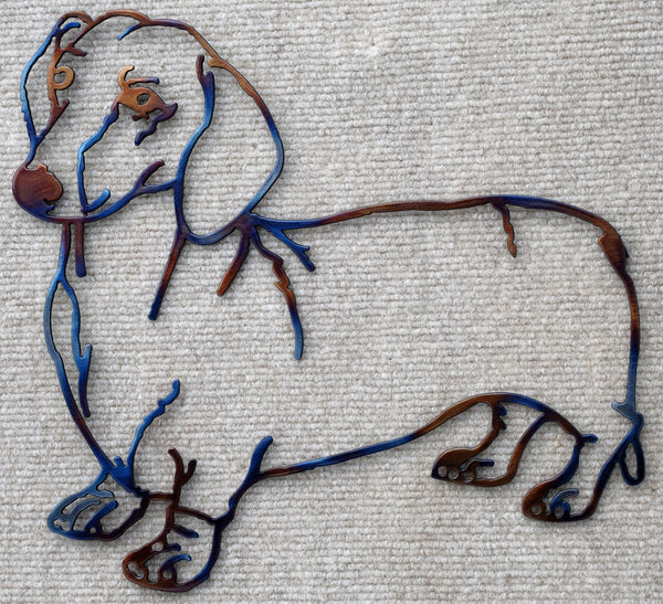 Dachshund Metal Art