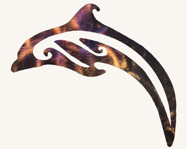 Dolphin Metal Art