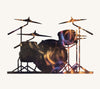 Drum Set Metal Art