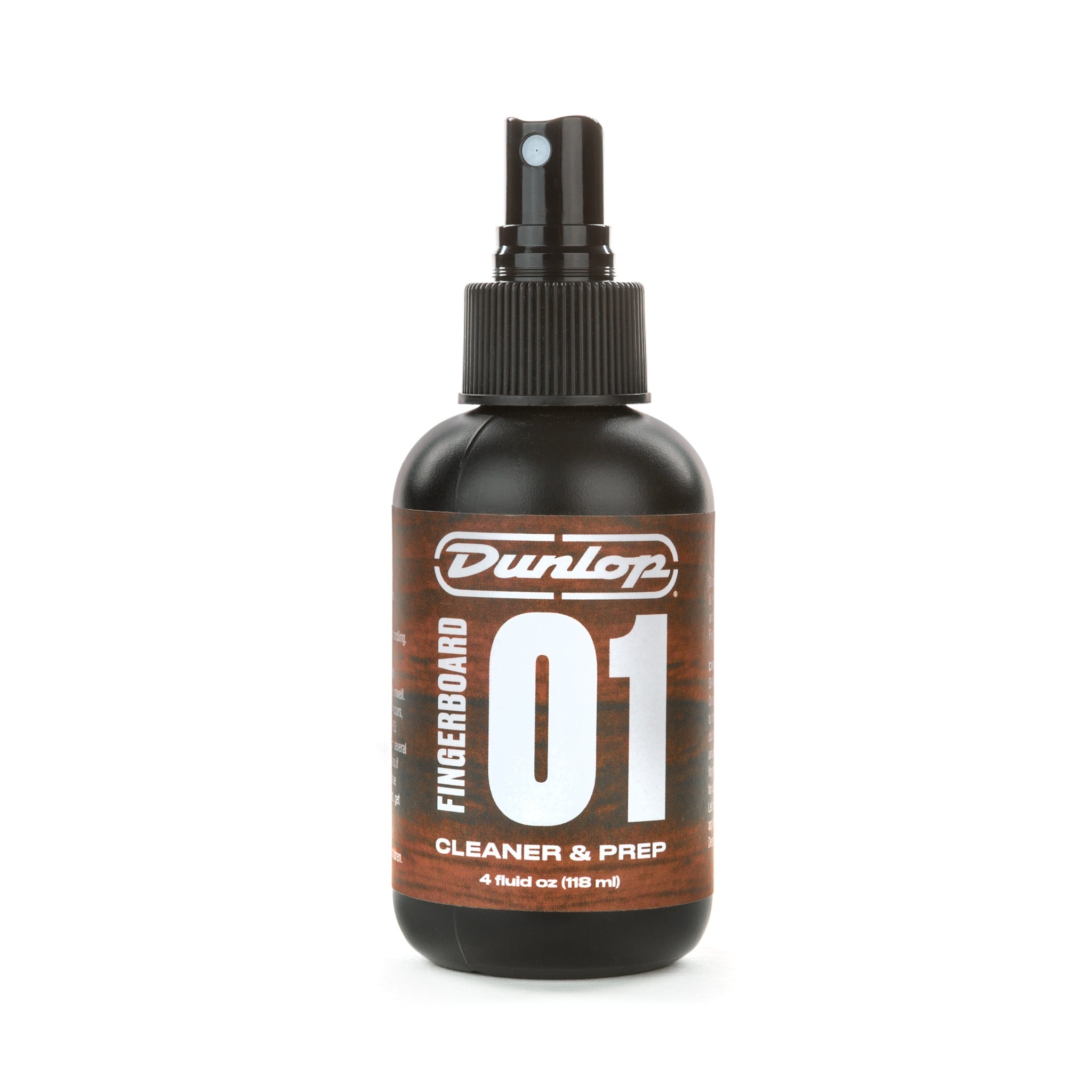 Dunlop Fingerboard Cleaner & Prep spray bottle on a white background