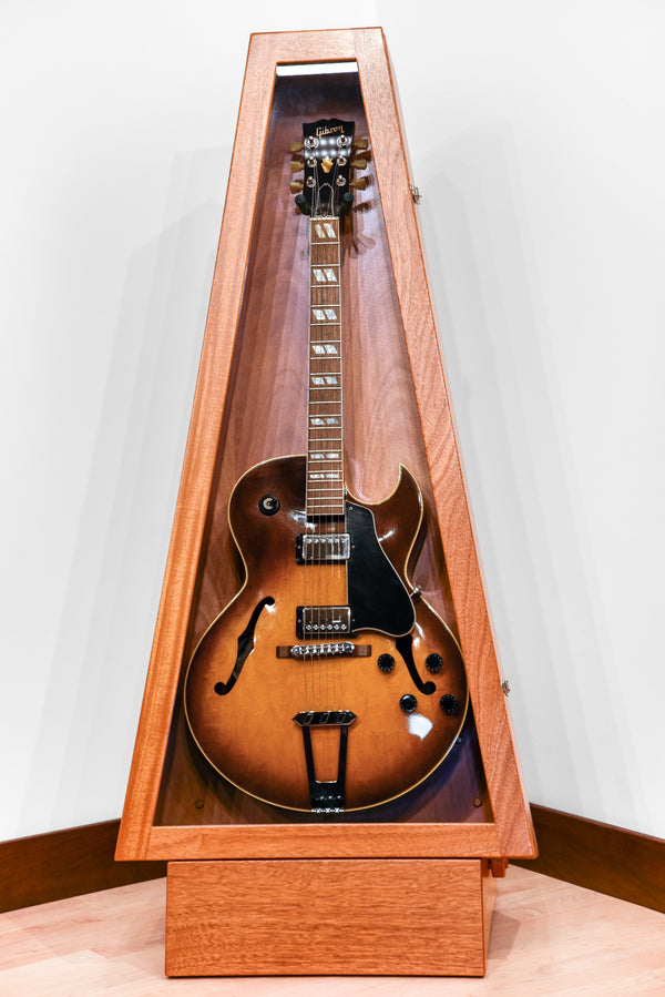 ClimaStand Triangle Humidor with Base - African Mahogany