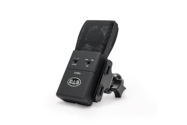 CAD Audio E100Sx Large Diaphragm Supercardioid Condenser Microphone - left angle front