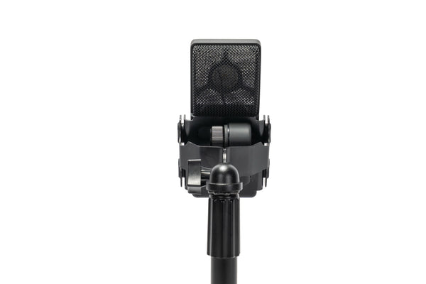 CAD Audio E100Sx Large Diaphragm Supercardioid Condenser Microphone - on stand, back