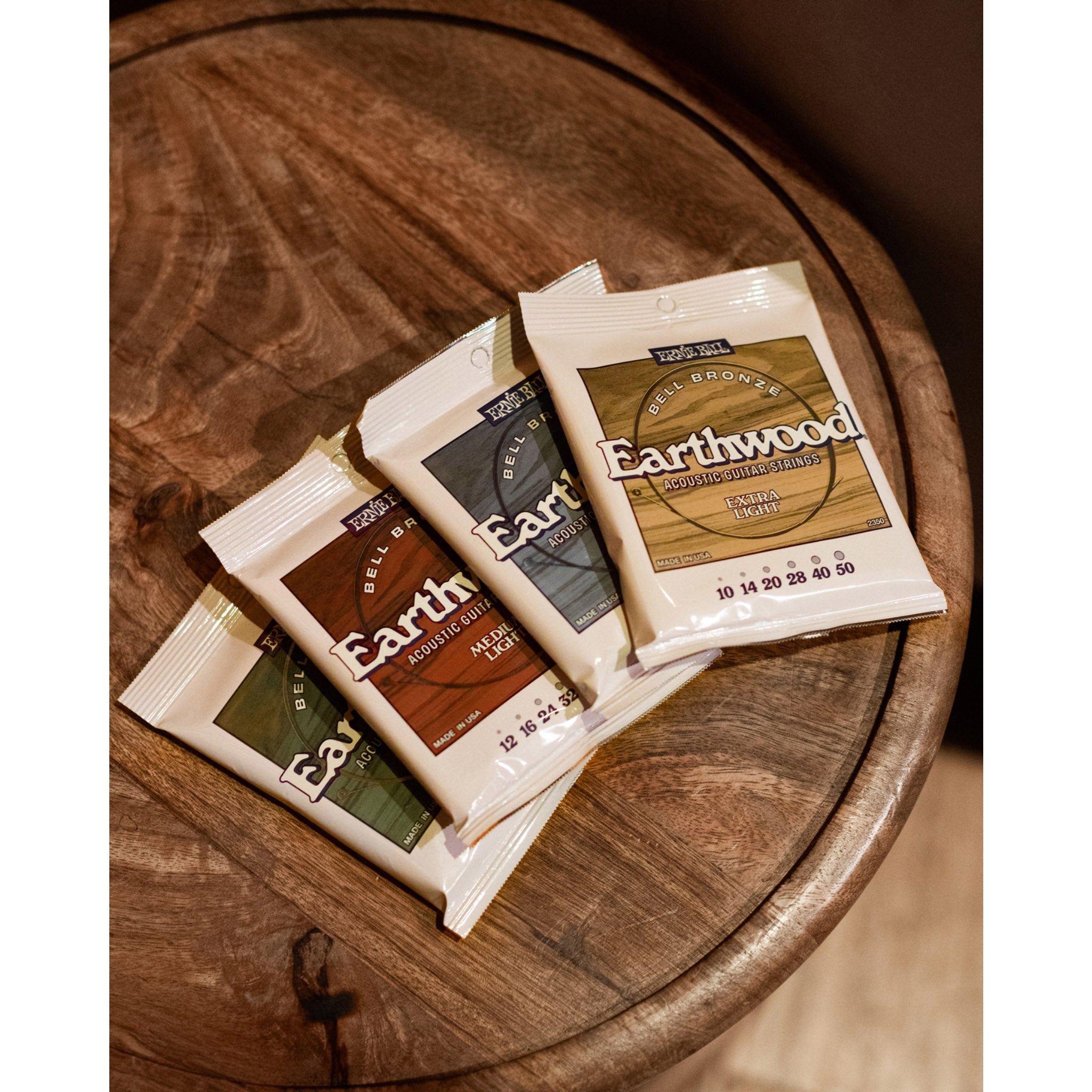 Ernie Ball Earthwood Medium Bell Bronze Acoustic Strings .13-.56